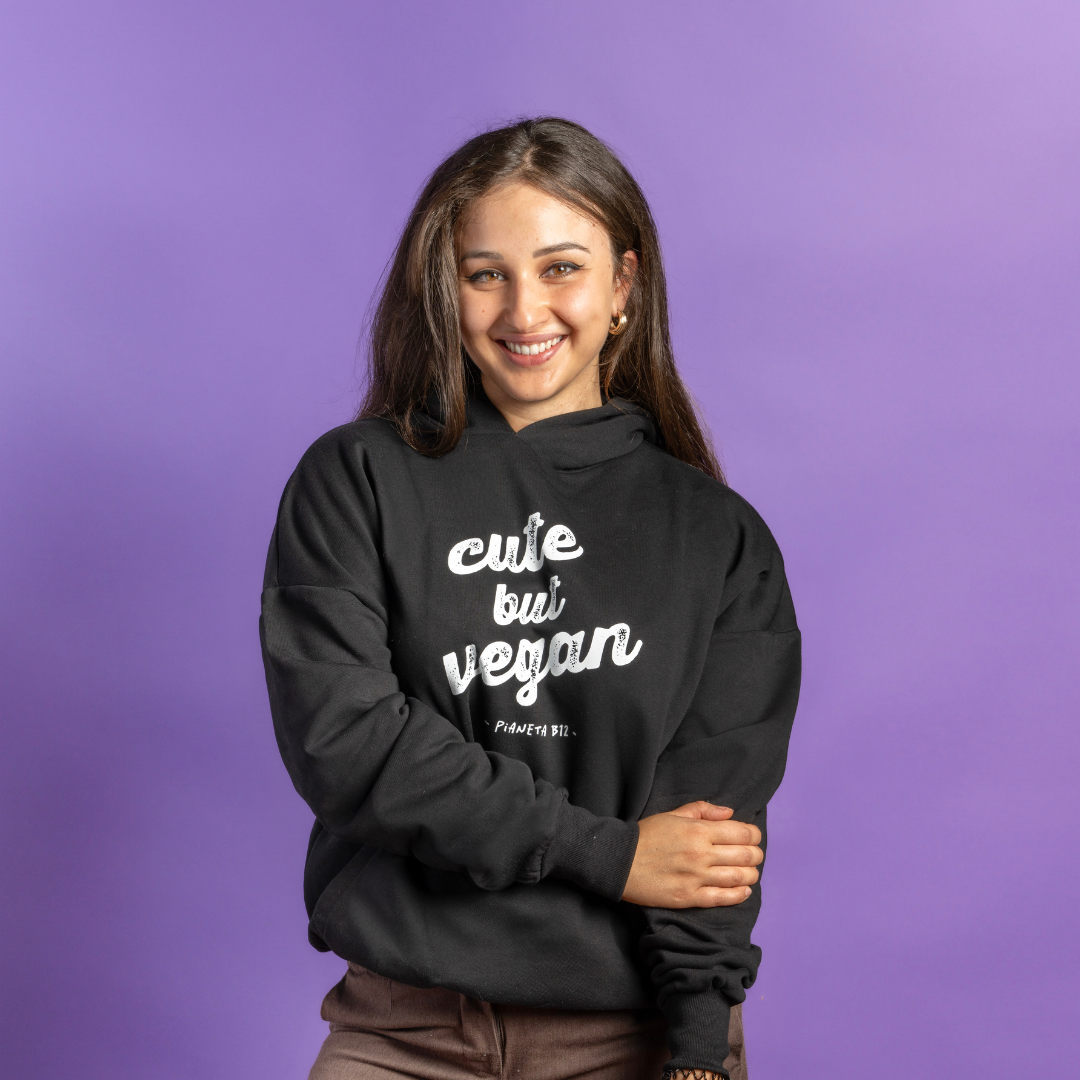 Felpa Comfort "Cute but Vegan"